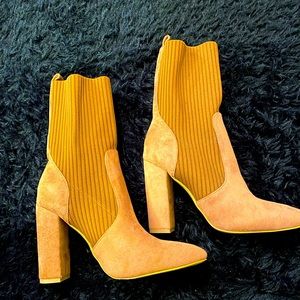 Fall Tan Suede Booties